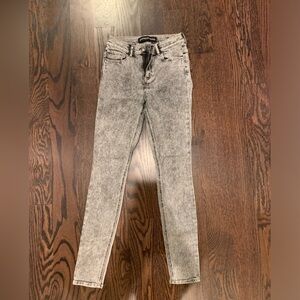 EXPRESS Silver Skinny Jeans